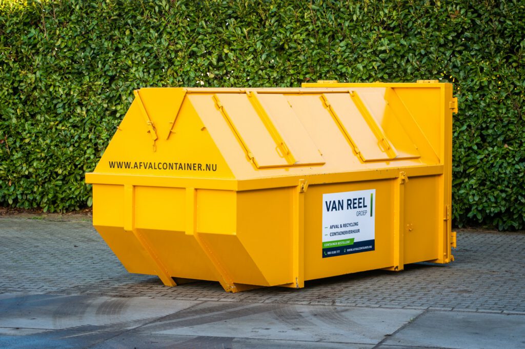 9m³ gesloten groenafval container