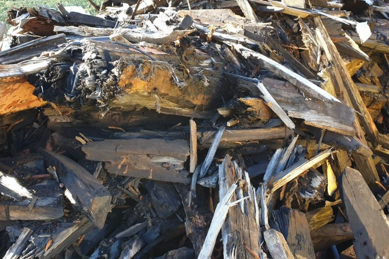 C houtafval container